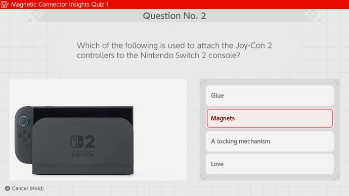 Un quiz dans Welcome Tour.