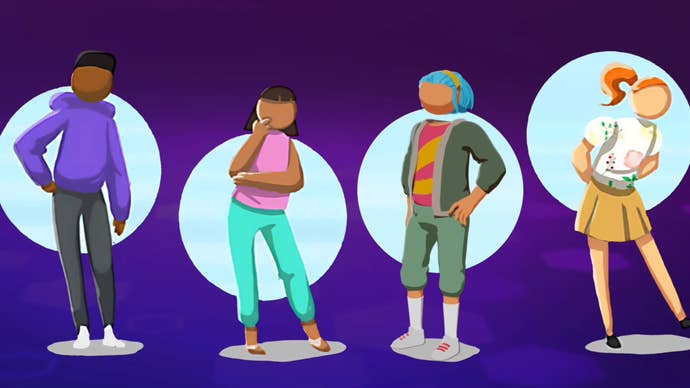 Proxi trailer screenshot showing four human stylised figures