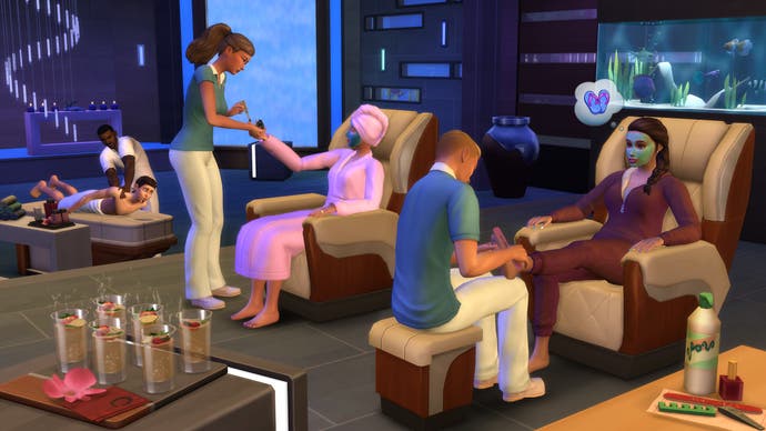 Ein Wellness-Tag in Die Sims 4.