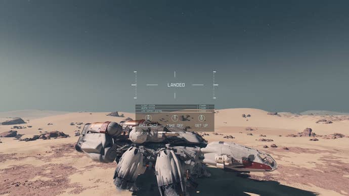 a ship landed on earth