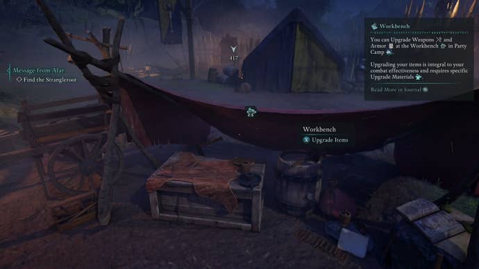 The Workbench in Avowed.