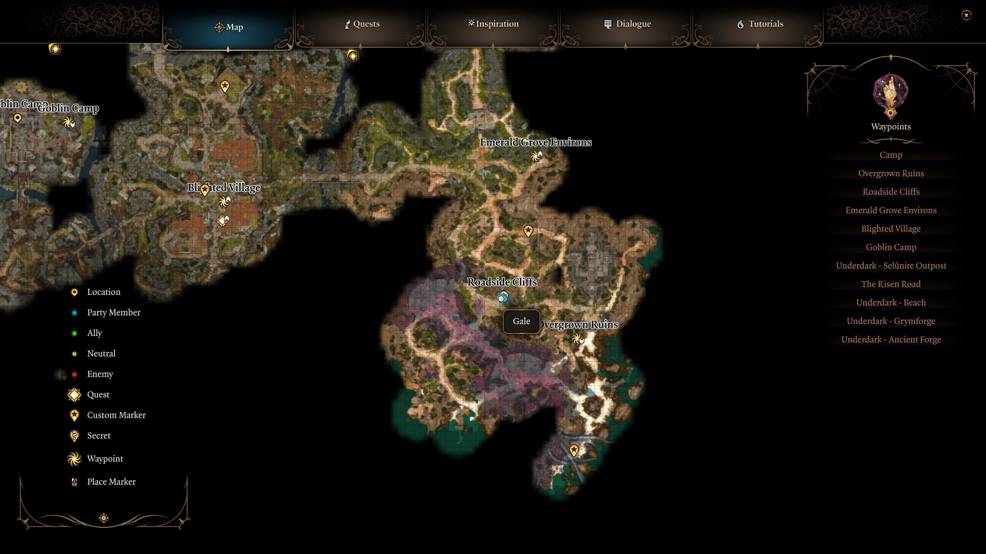 Map picture of gale&rsquo;s location