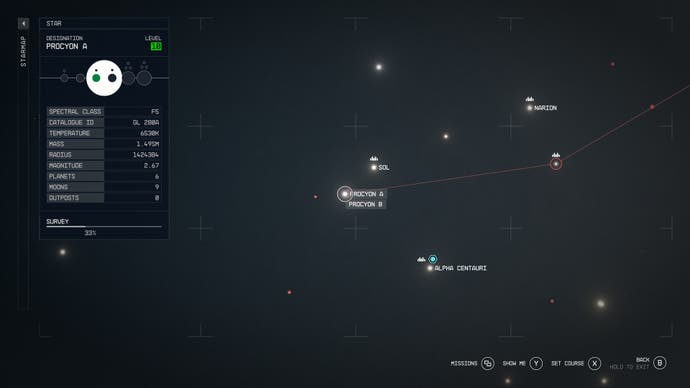 starmap view of systems