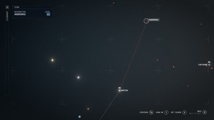 starmap view of systems