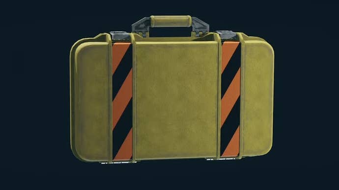 cropped menu image of a xenowarefare tech yellow suitcase