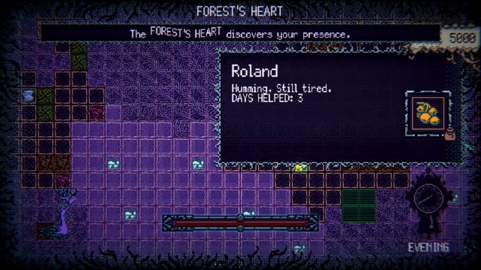 Roland is still tired in Witch Strandings