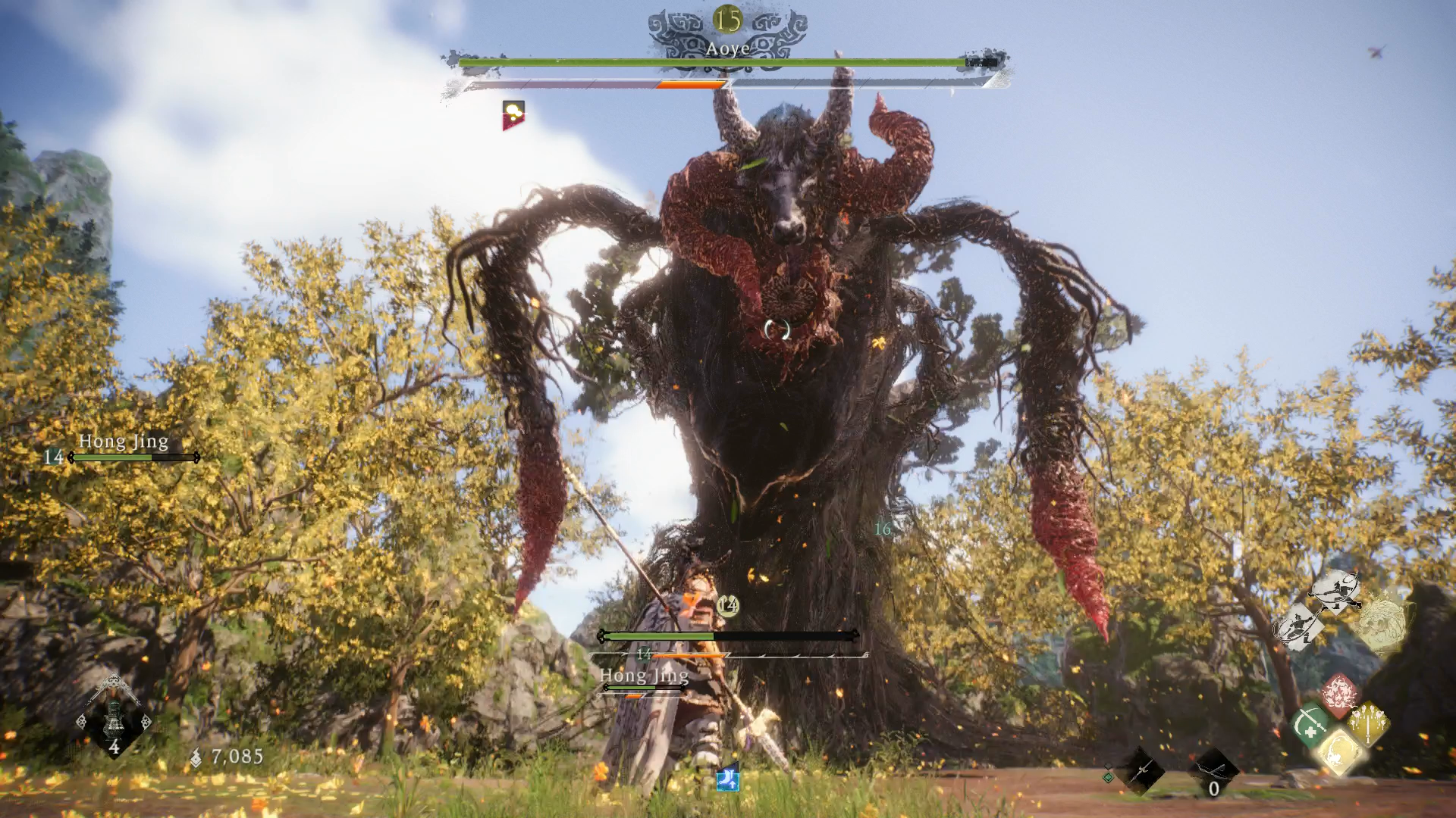 The Aoye boss in Wo Long launching itself into the air