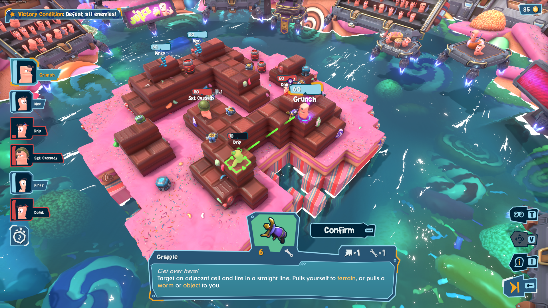 The mishap-strewn warfare of Worms: Galactic Tactics gives hope it’s not just a comedy XCOM