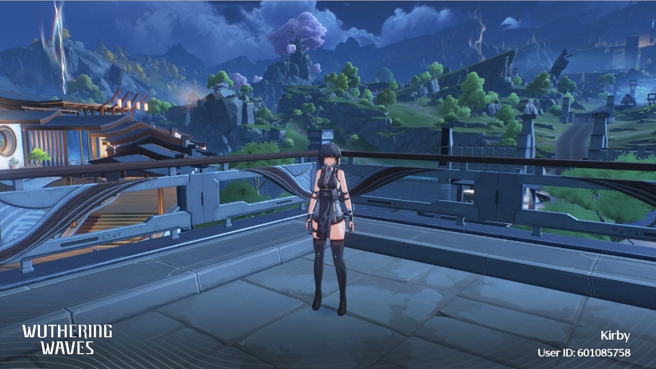 Rover stands in the city of Jinzhou in Wuthering Waves - 1