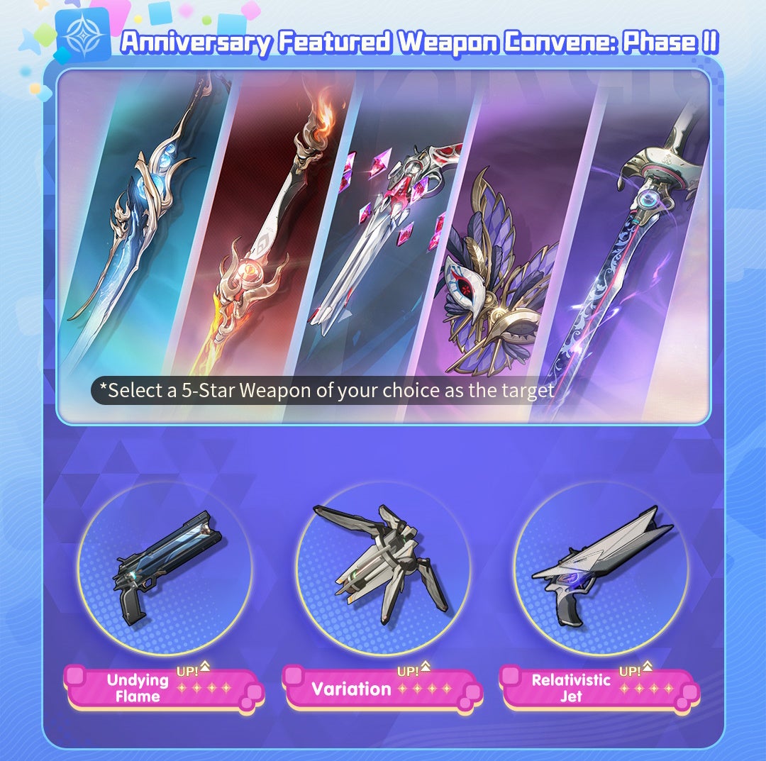 Anniversary weapon Convene in version 2.3 of Wuthering Waves.
