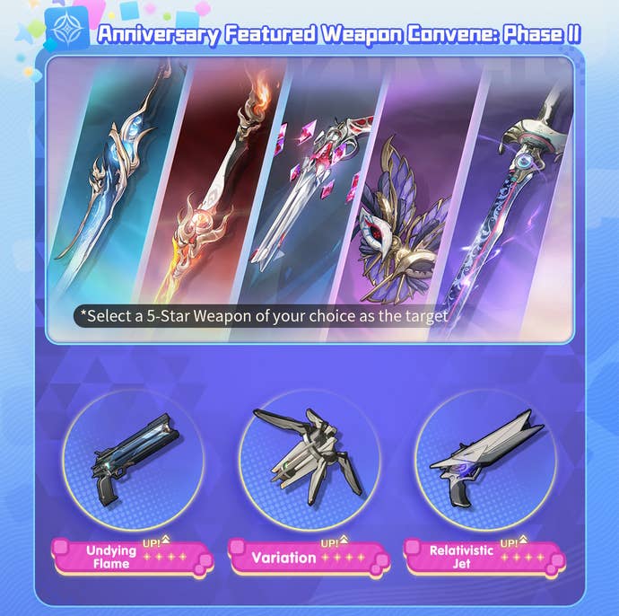 Anniversary weapon Convene in version 2.3 of Wuthering Waves.