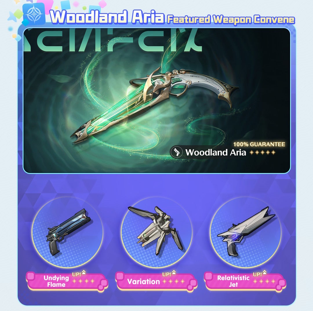 Ciaccona&rsquo;s weapon Banner in version 2.3 of Wuthering Waves.
