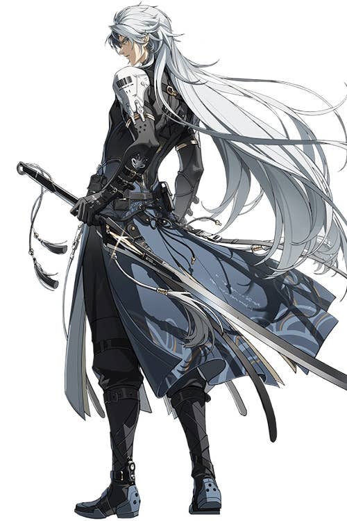 Cropped splash art of Calcharo from Wuthering Waves.