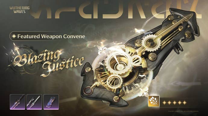 Zani’s signature weapon Banner in version 2.3 of Wuthering Waves.