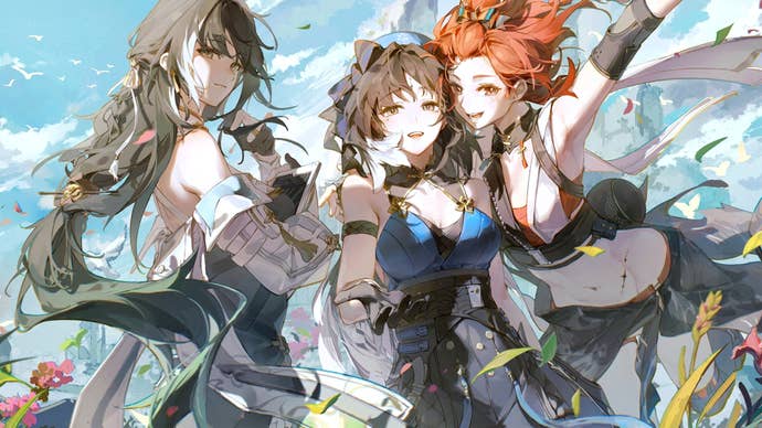 Baizhi, Yangyang, and Chixia, three of the main Resonators of Wuthering Waves.