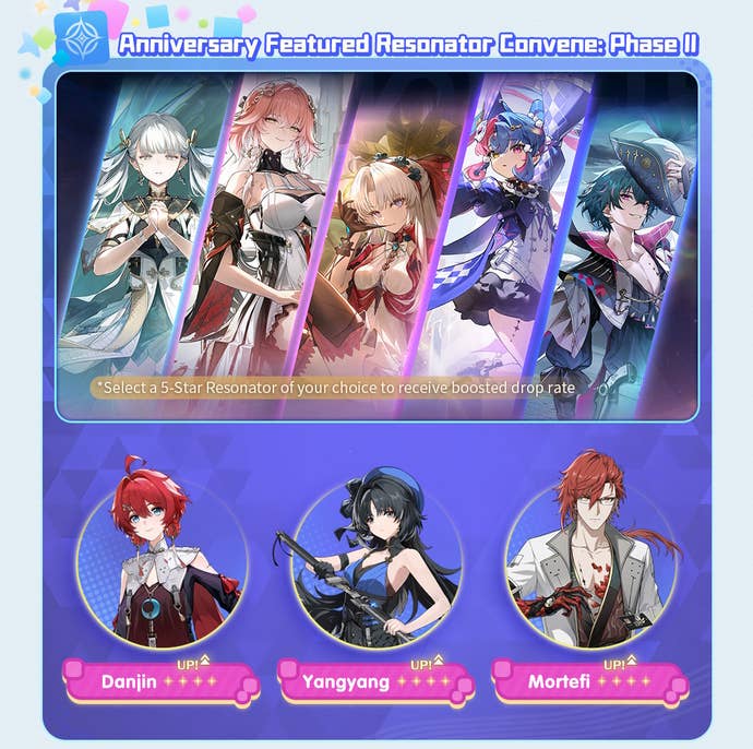 Anniversary Resonator Convene in version 2.3 of Wuthering Waves.