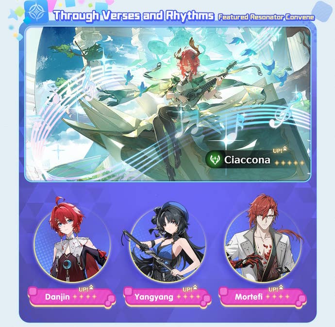 Ciaccona’s Banner in version 2.3 of Wuthering Waves.