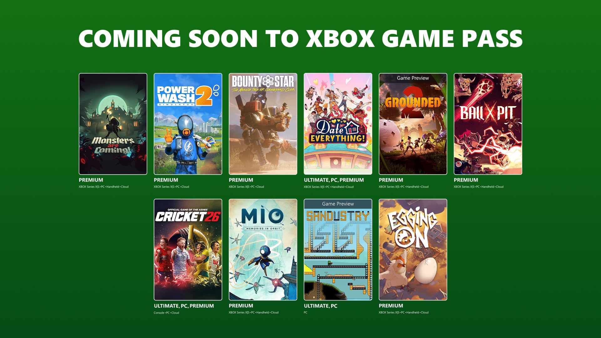Juegos de Game Pass de agosto