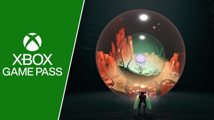 Split image with Cocoon key art and Xbox Game Pass logo