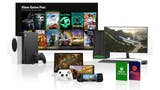 Xbox Game Pass collage met voorbeelden van de abonnementsservices op pc, console en apparaten die worden ondersteund bij Cloud Gaming.