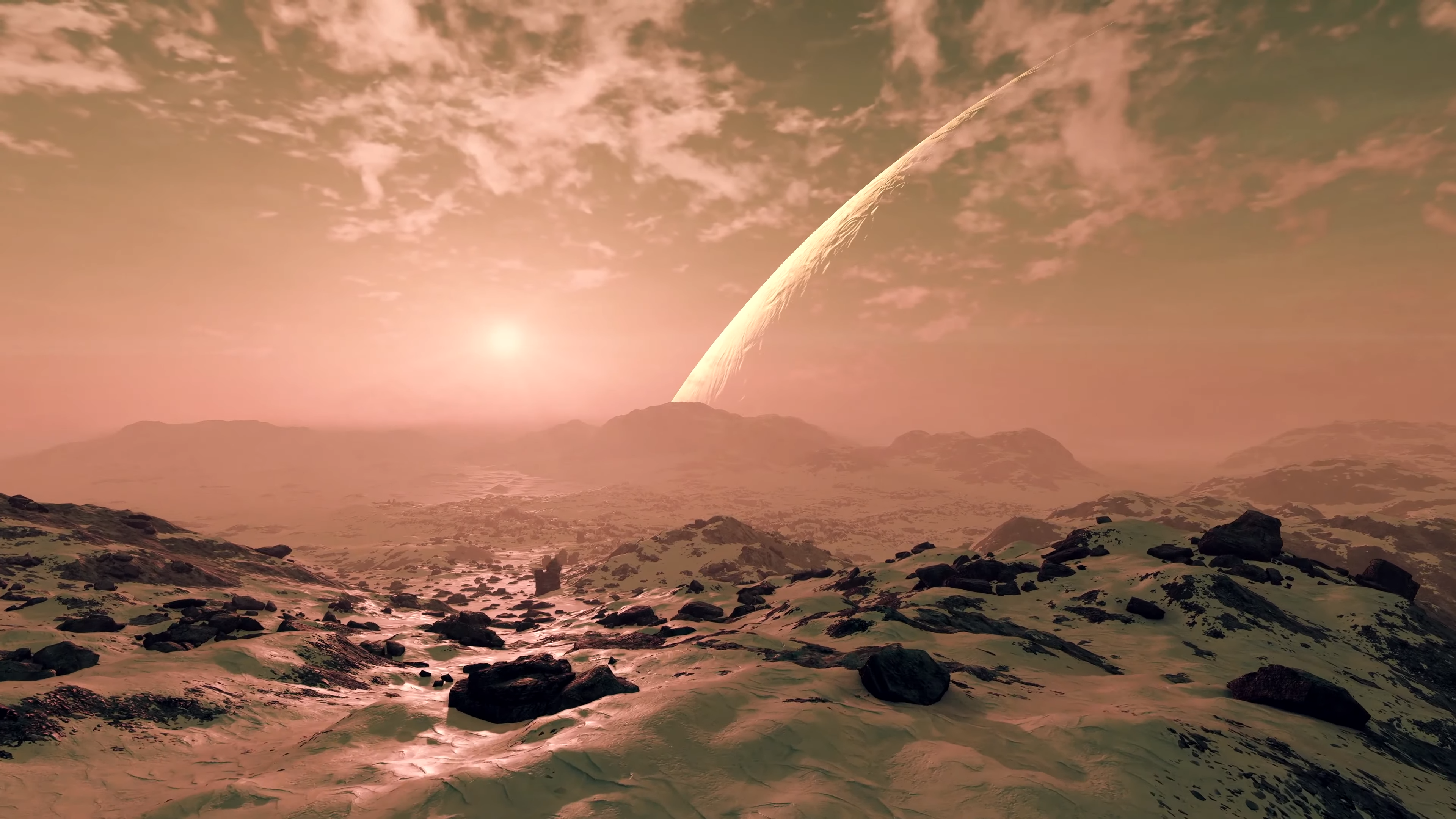 Starfield planet vista