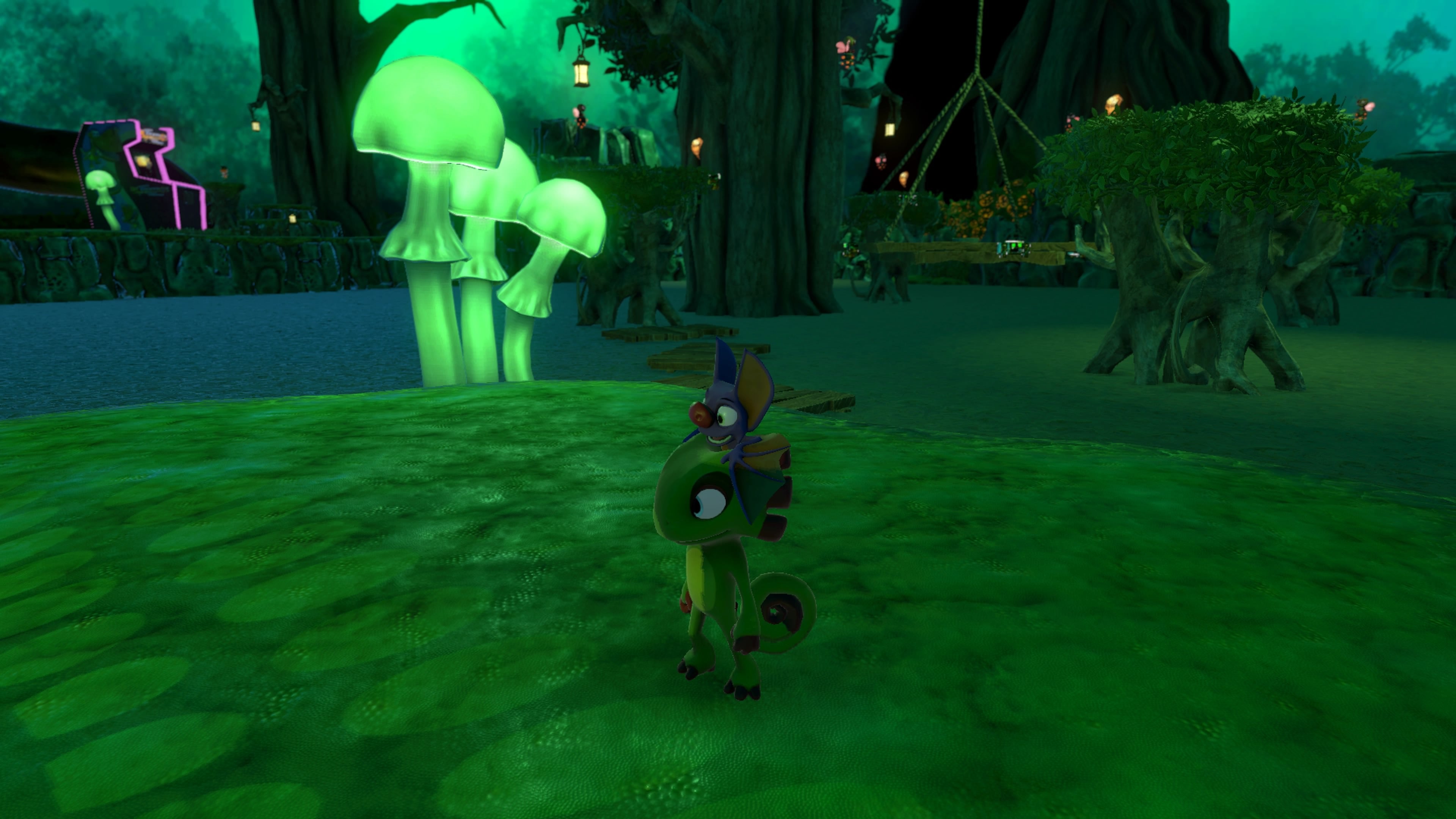 Yooka Laylee Moodymaze Marsh - Pagie Locations, Beat Trev Tenteyecle World 3 Boss, Butterfly Heart, Power Extender, Play Coin, Mollycool