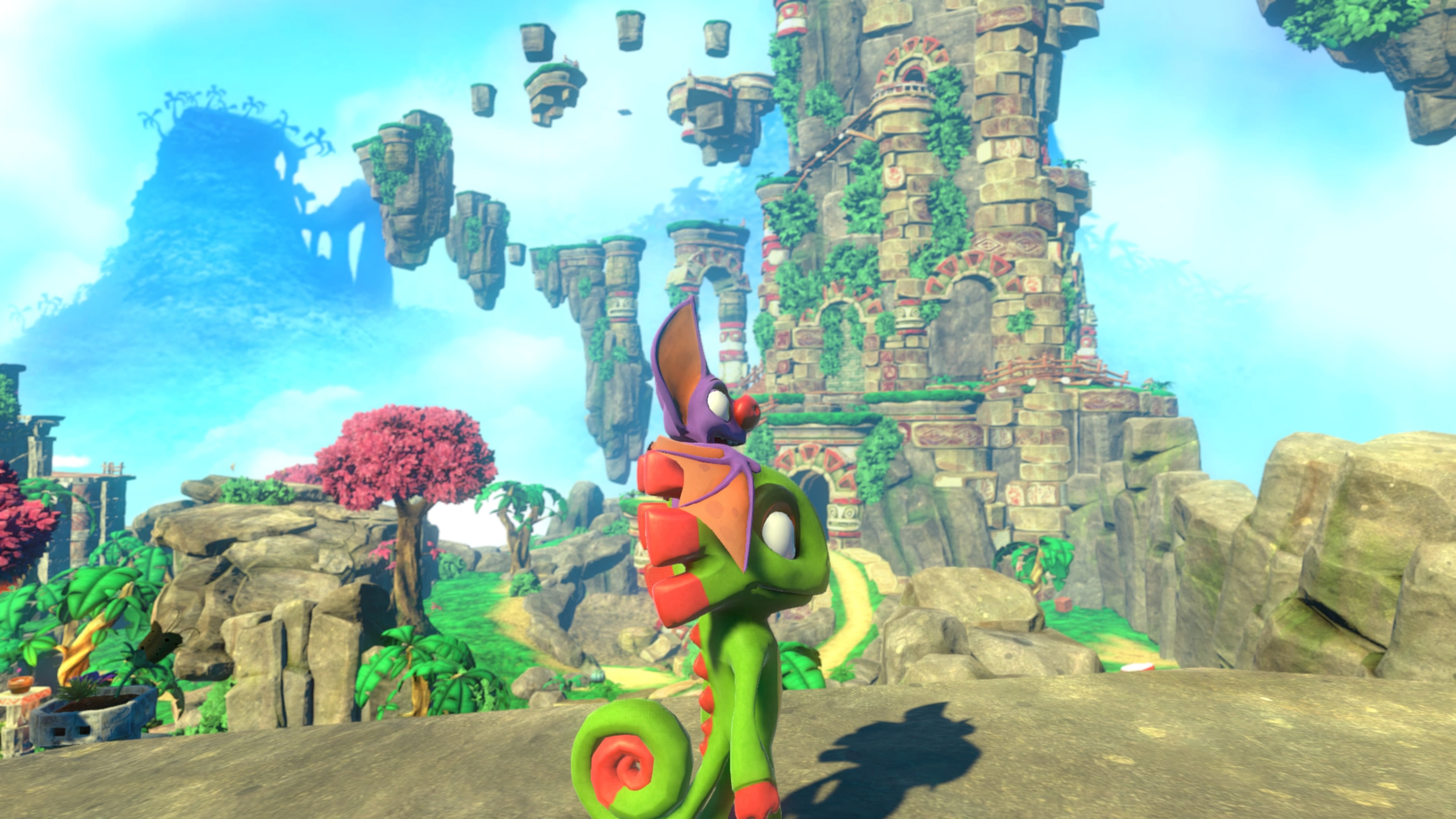 Yooka Laylee Tribalstack Tropics - Pagie Locations, Beat Great Rampo World 1 Boss, Butterfly Heart, Power Extender, Play Coin, Mollycool