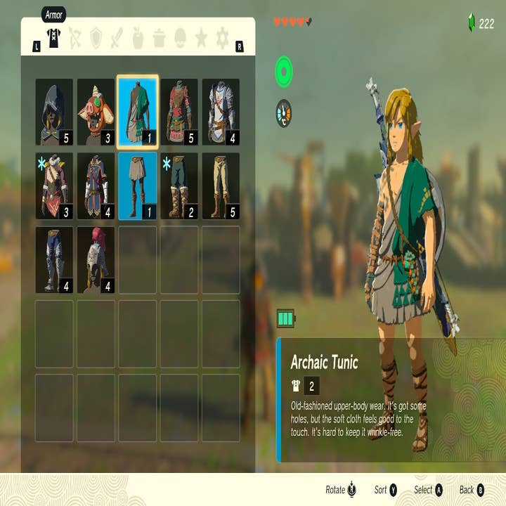 All armor sets and locations in Zelda Tears of the Kingdom