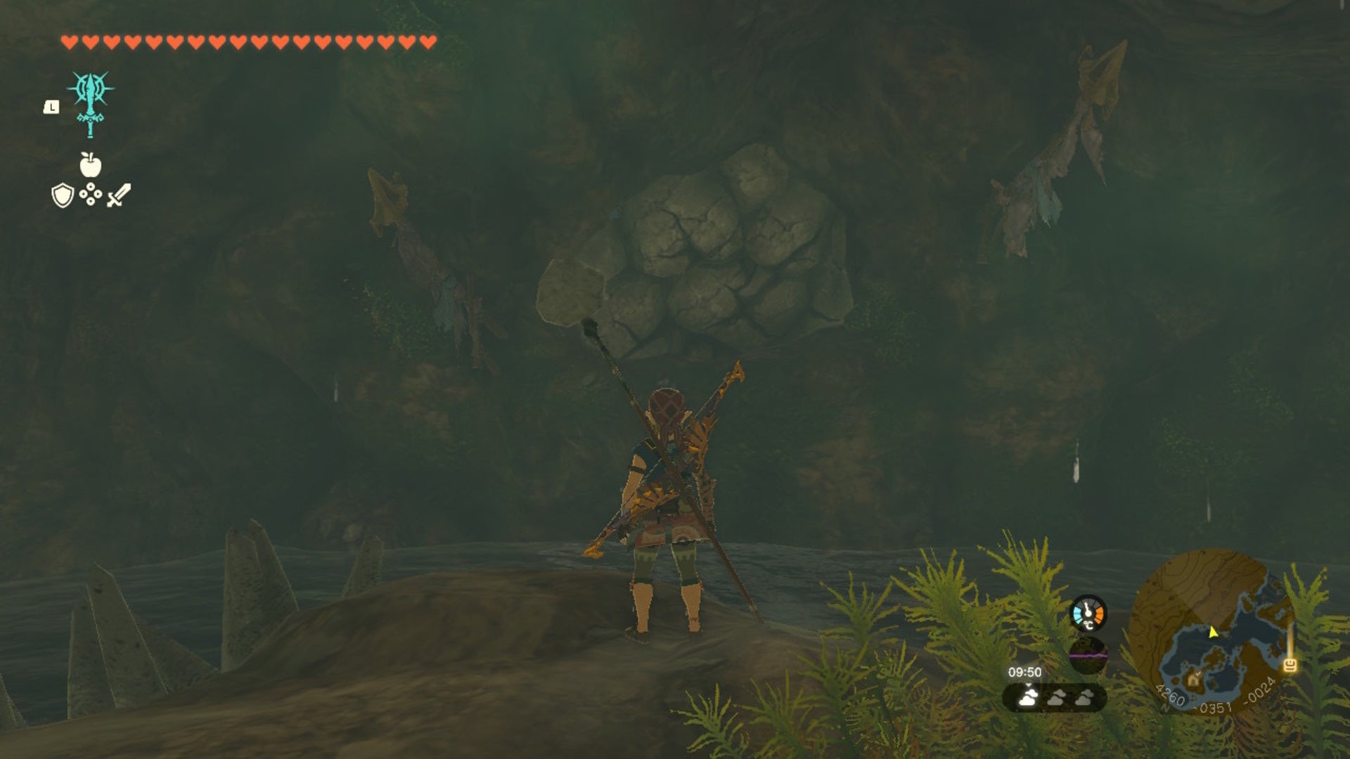 Link looks over at a breakable rock in The Legend of Zelda: Tears of the Kingdom - 14