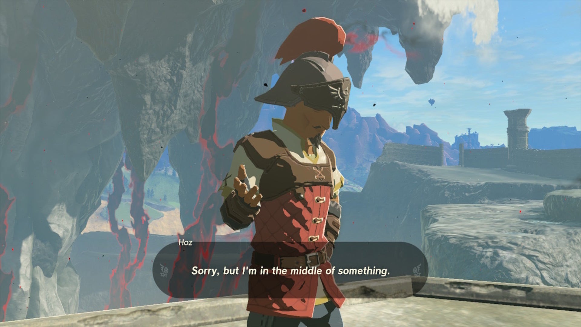 Captain Hoz, speaking to Link, in The Legend of Zelda: Tears of the Kingdom - 1