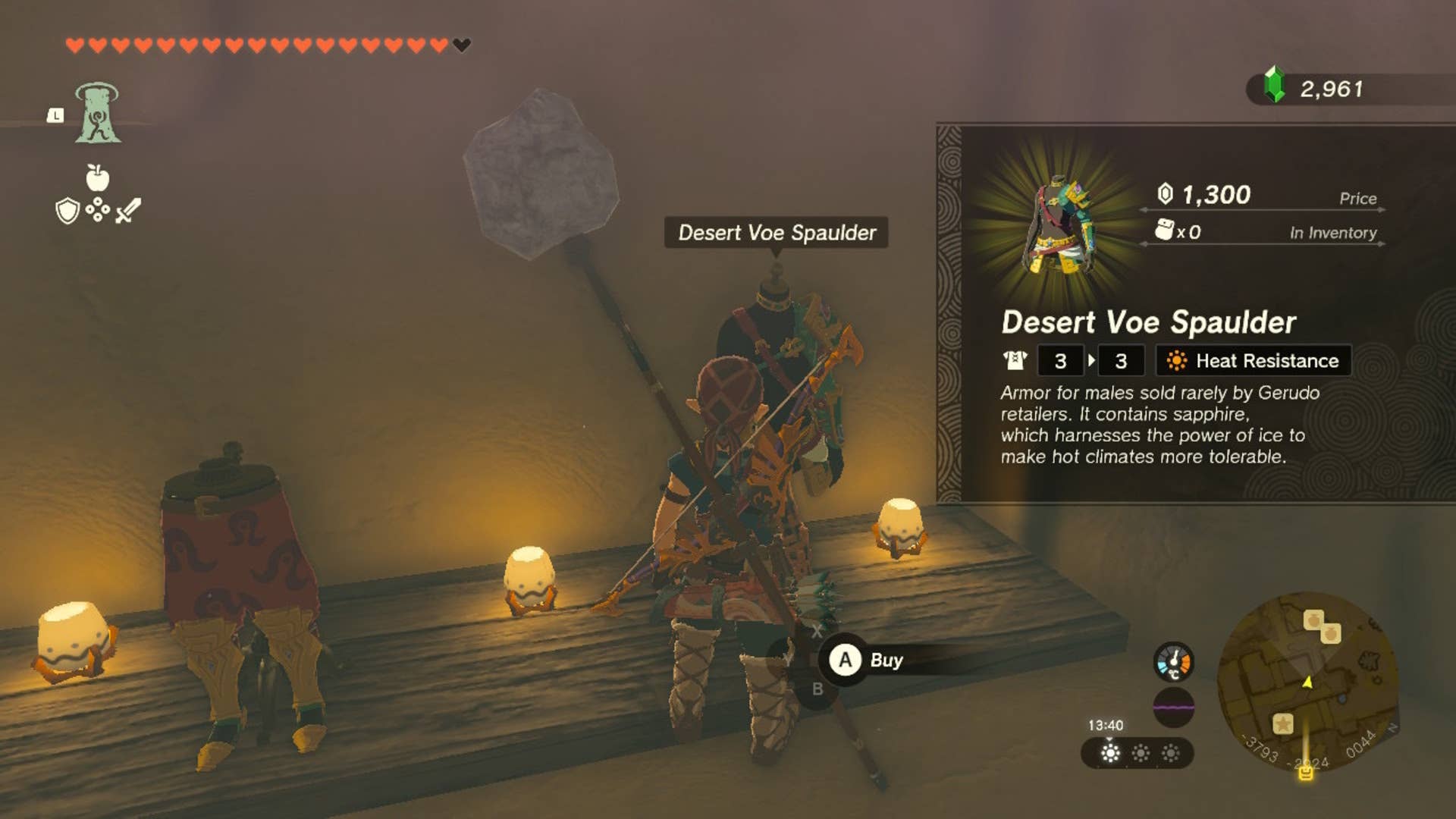 Spaulde Zelda: Tears of the Kingdom Desert Voe armor set locations | VG247
