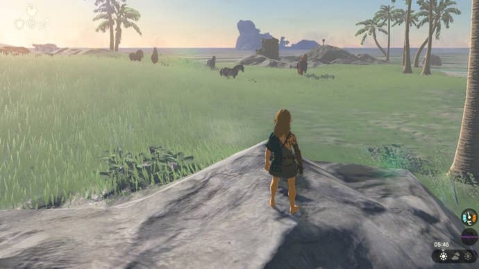 Link looks over toward Ganon’s HorseThe Legend of Zelda: Tears of the Kingdom