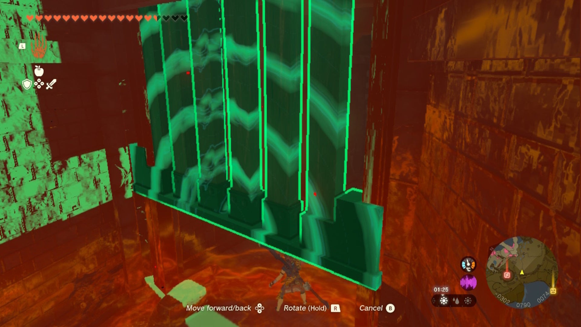 Link uses Ultrahand to move some gates in The Legend of Zelda: Tears of the Kingdom - 10