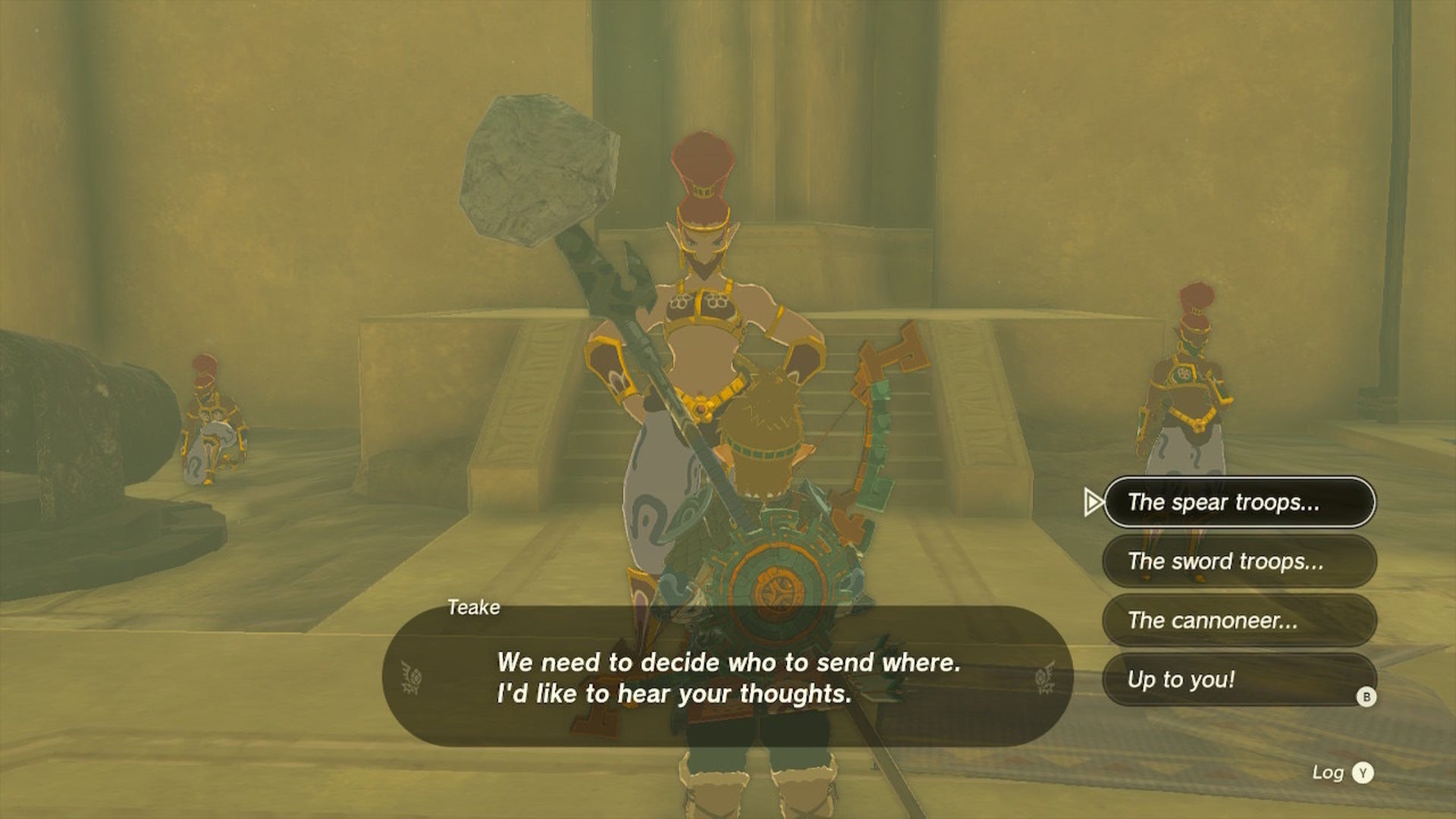 Link speaks with Teake in The Legend of Zelda: Tears of the Kingdom - 8