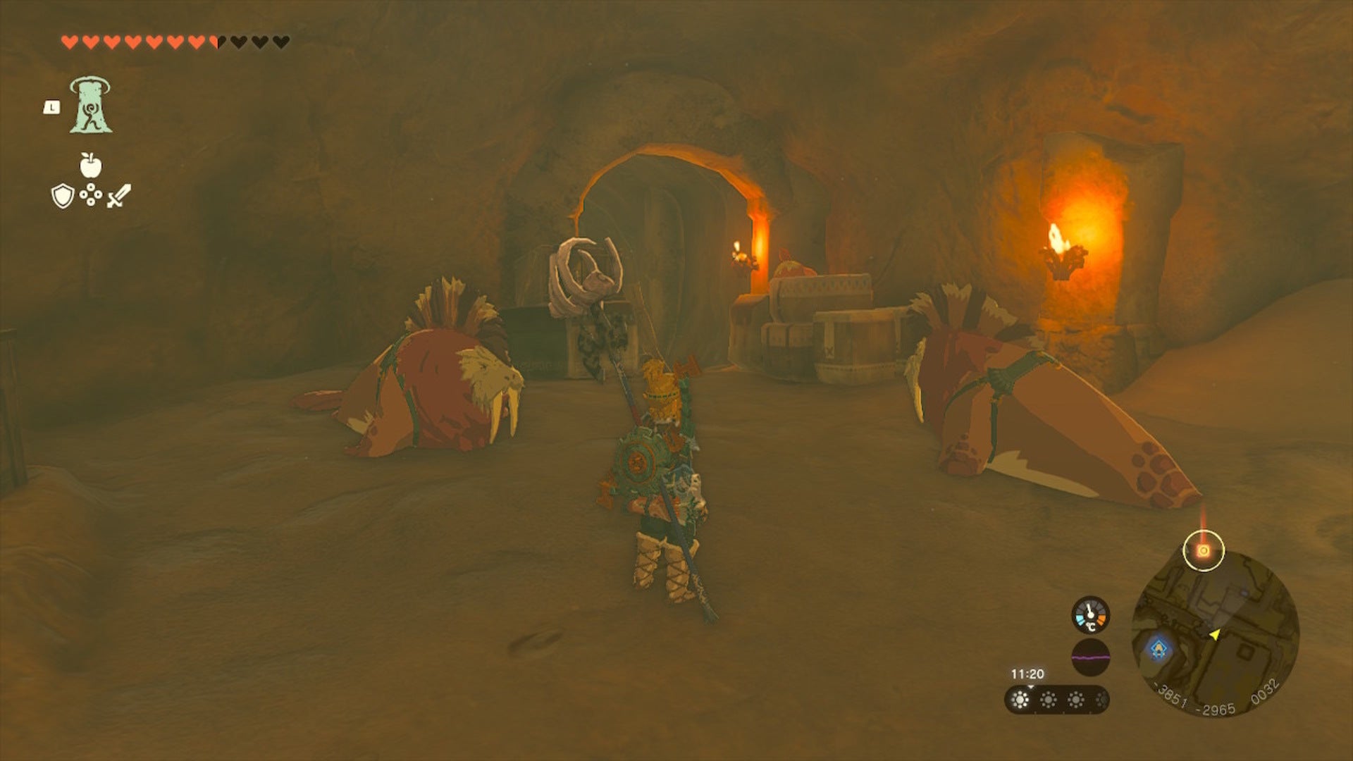 Link stands beside two sand seals in The Legend of Zelda: Tears of the Kingdom - 5