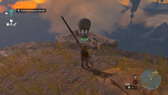 Link uses a hot air balloon to get to the Ijo-o Shrine in The Legend of Zelda: Tears of the Kingdom