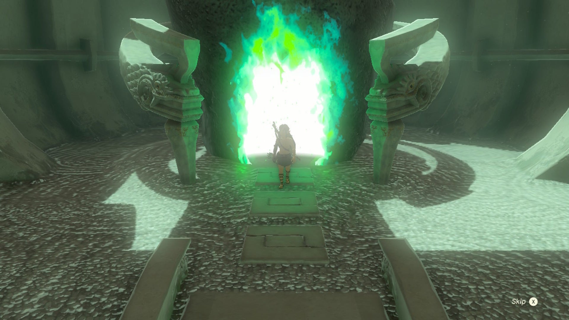 Link enters the In-Isa Shrine in The Legend of Zelda: Tears of the Kingdom - 1