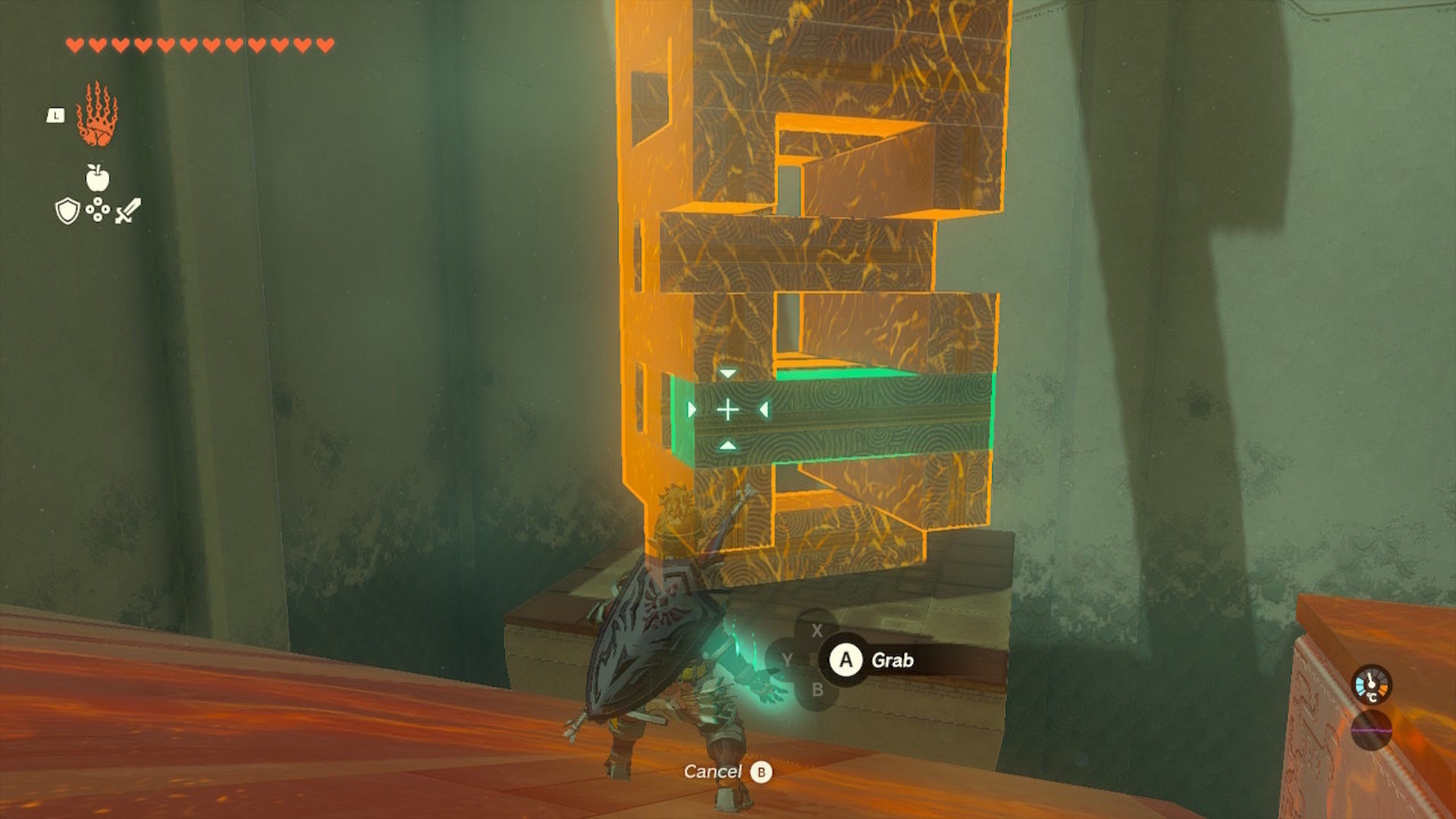 Link uses Ultrahand on a tower in The Legend of Zelda: Tears of the Kingdom - 5