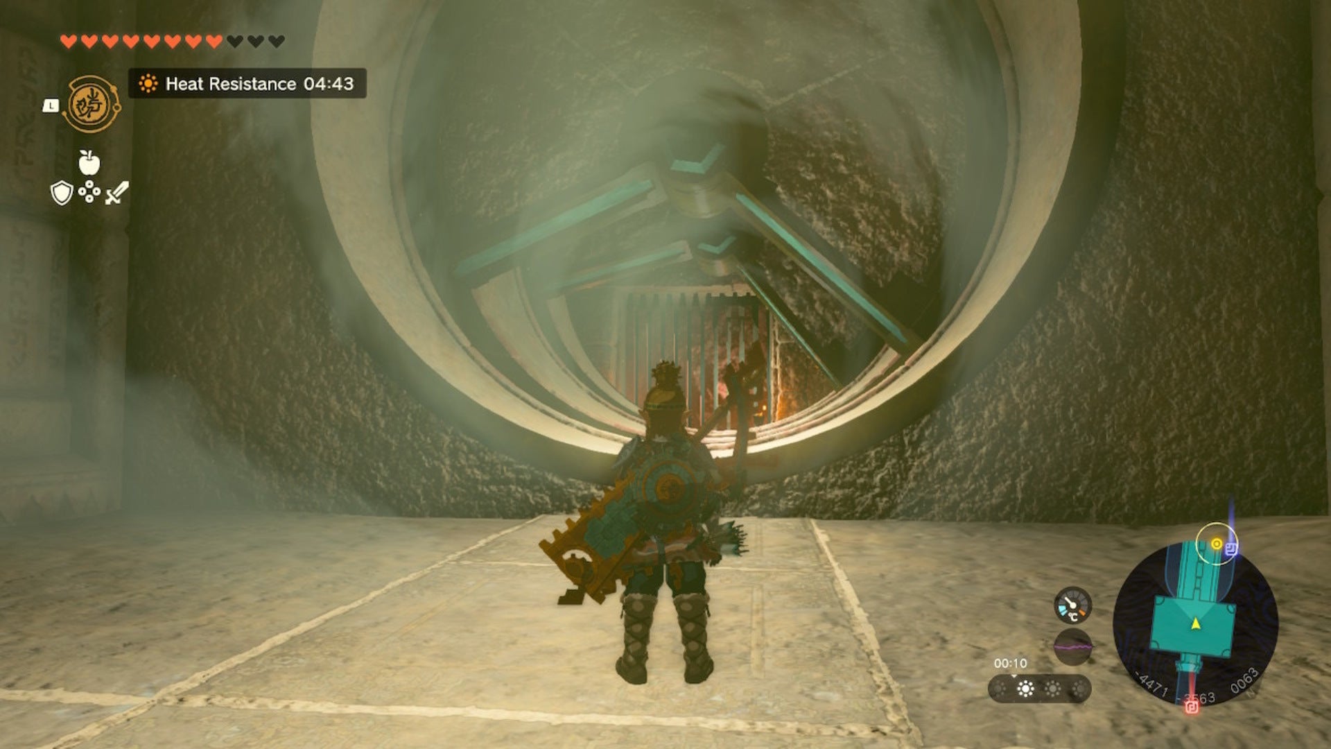 Link looks at two wheels in The Legend of Zelda: Tears of the Kingdom