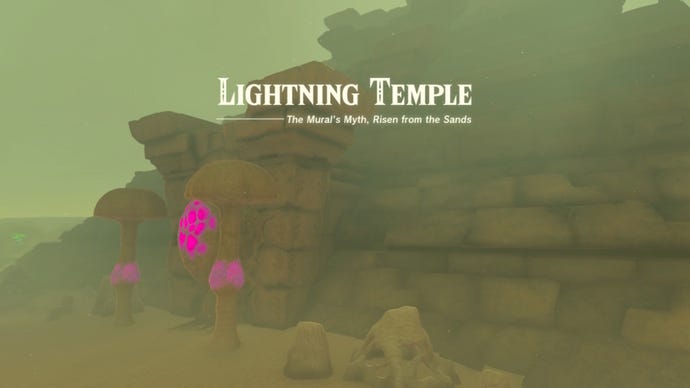 The Lightning Temple in The Legend of Zelda: Tears of the Kingdom