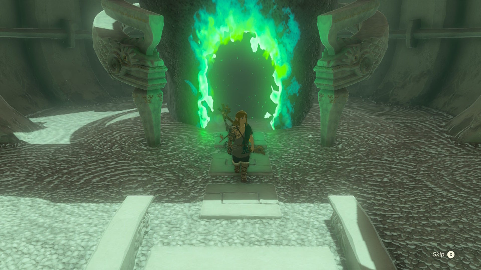 Link enters the Oromuwak Shrine in Zelda: Tears of the Kingdom - 1