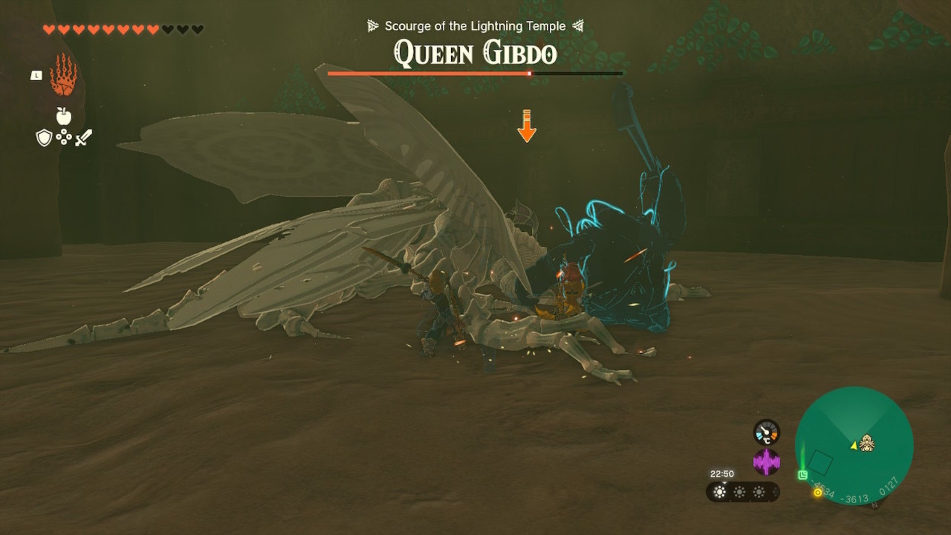 Link attacks Queen Gibdo while stunned in The Legend of Zelda: Tears of the Kingdom - 4