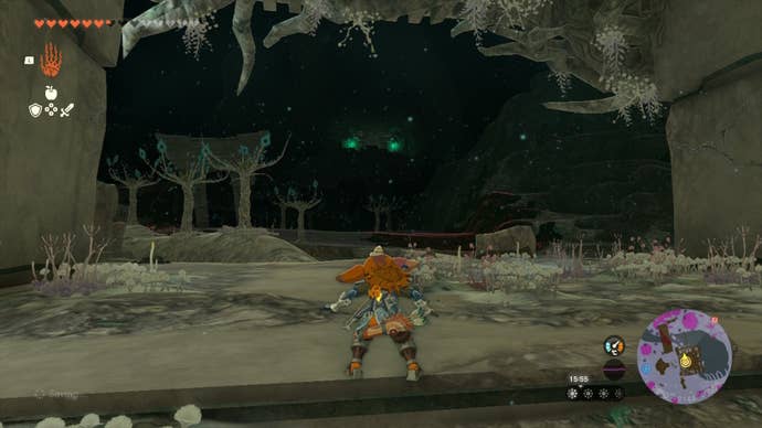 Link looks toward the Right Arm Depot entrance in The Legend of Zelda: Tears of the Kingdom