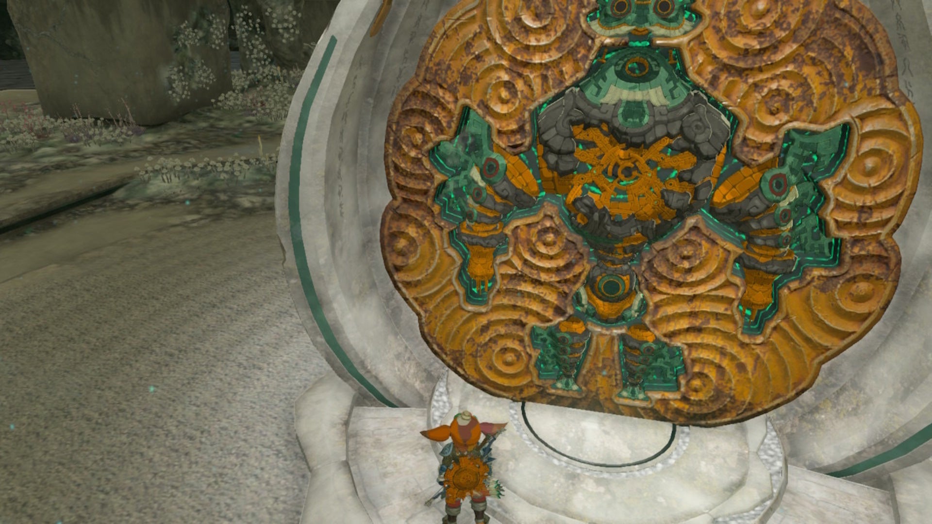 Link faces Mineru&rsquo;s body in the Construct Factory in The Legend of Zelda: Tears of the Kingdom