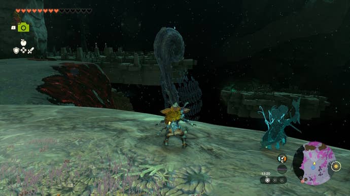 Link looks at some floating platforms in The Legend of Zelda: Tears of the Kingdom
