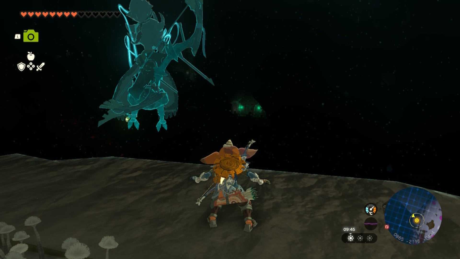 Link looks over toward the Right Leg Depot storehouse in The Legend of Zelda: Tears of the Kingdom - 4