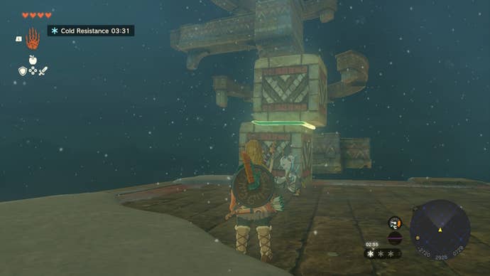 Link attaches two crates together in The Legend of Zelda: Tears of the Kingdom