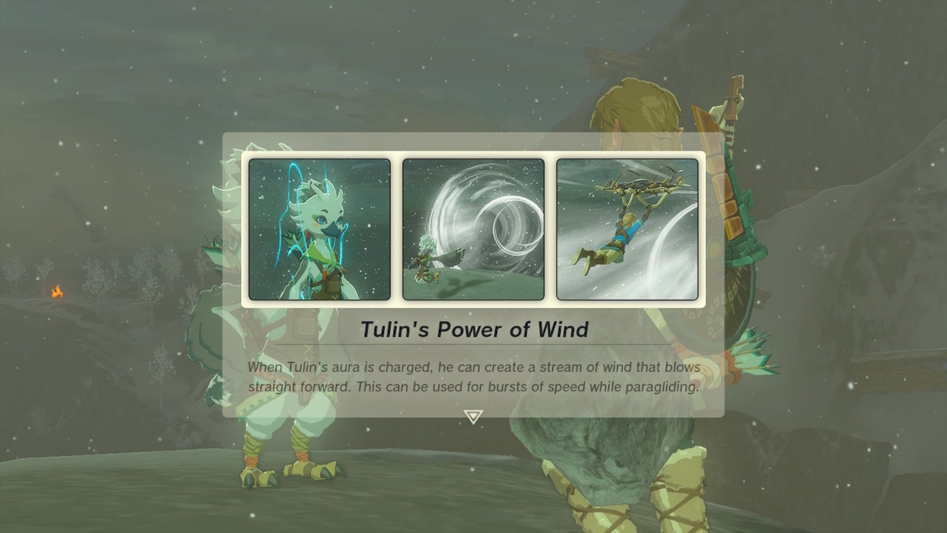 Tulin's power of wind ability described in The Legend of Zelda: Tears of the Kingdom - 14