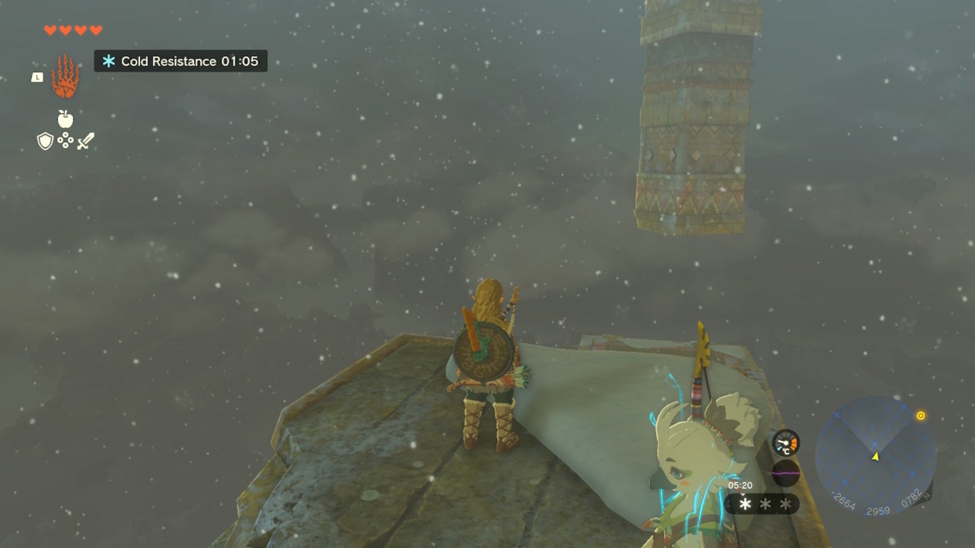 Link looks over at a platform in The Legend of Zelda: Tears of the Kingdom - 8