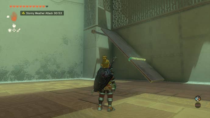 Link builds a ramp using Ultrahand in The Legend of Zelda: Tears of the Kingdom